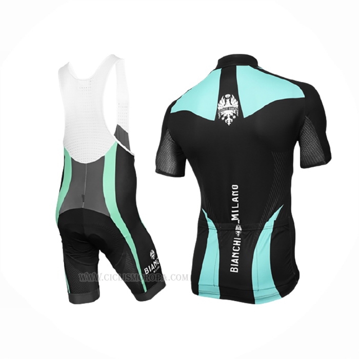 2016 Ropa Ciclismo Bianchi Azul Claro Amarillo Mangas Corta y Culotte Corto