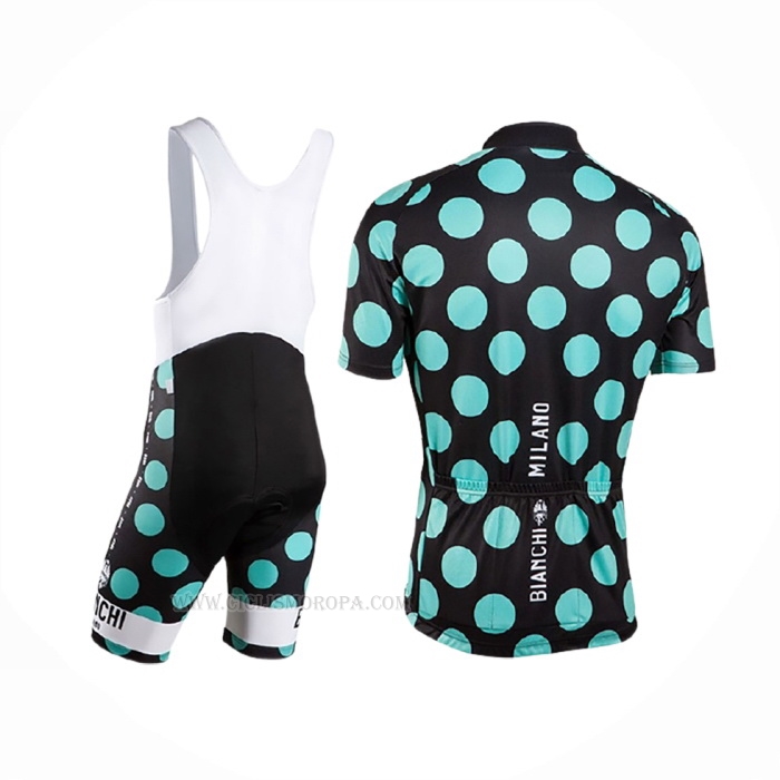 2016 Ropa Ciclismo Bianchi Verde Negro Mangas Corta y Culotte Corto