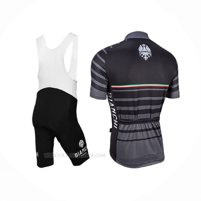 2017 Ropa Ciclismo Bianchi Milano Albatros Gris Mangas Corta y Culotte Corto