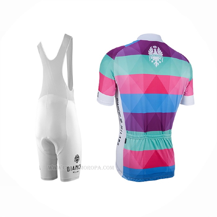 2017 Ropa Ciclismo Bianchi Milano Aviolo Rojo Mangas Corta y Culotte Corto
