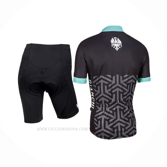 2017 Ropa Ciclismo Bianchi Milano Pride Negro Mangas Corta y Culotte Corto