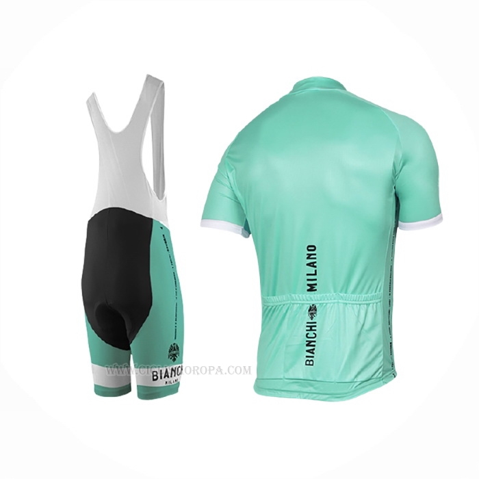 2017 Ropa Ciclismo Bianchi Milano Pride Verde Mangas Corta y Culotte Corto