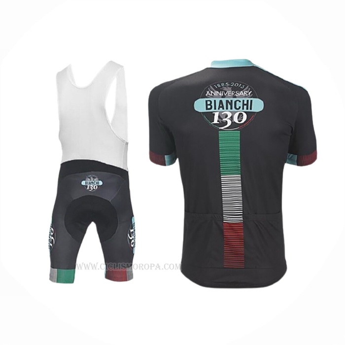 2017 Ropa Ciclismo Bianchi Negro Mangas Corta y Culotte Corto