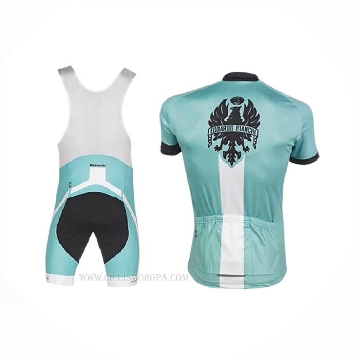 2017 Ropa Ciclismo Bianchi Verde Mangas Corta y Culotte Corto