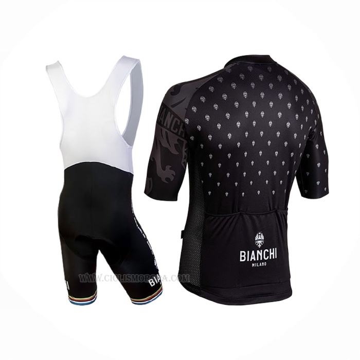 2019 Ropa Ciclismo Bianchi Mtx Negro Mangas Corta y Culotte Corto