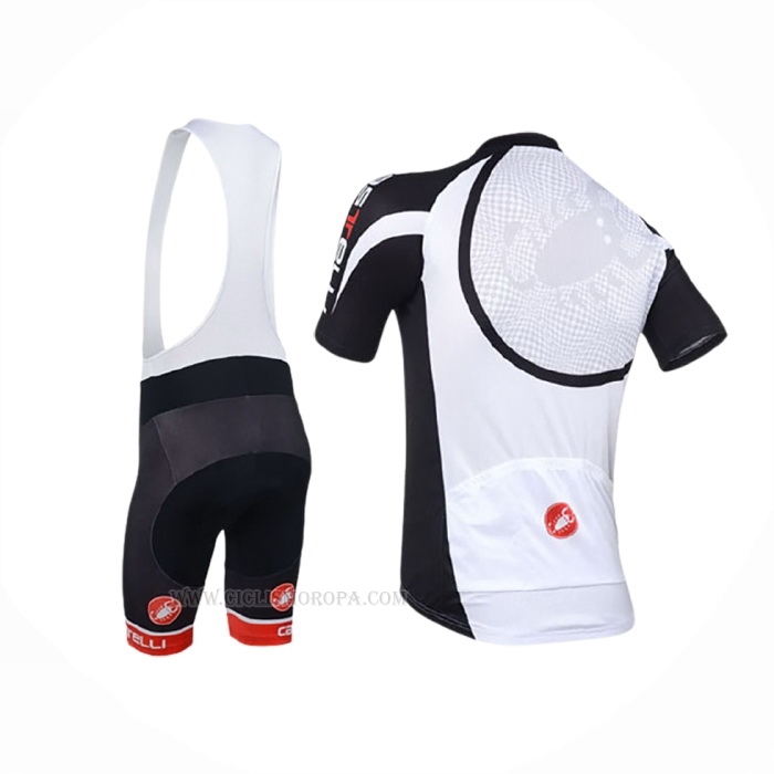 2013 Ropa Ciclismo Castelli Negro Blanco Mangas Corta y Culotte Corto