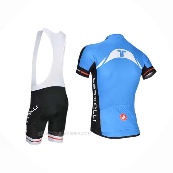 2014 Ropa Ciclismo Castelli Azul Negro Mangas Corta y Culotte Corto