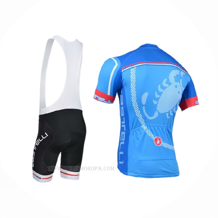 2014 Ropa Ciclismo Castelli Azur Mangas Corta y Culotte Corto