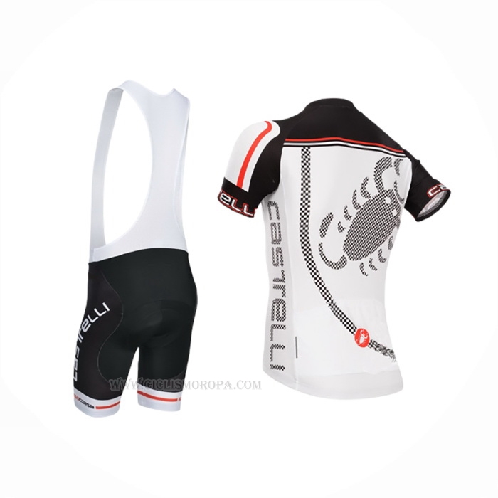 2014 Ropa Ciclismo Castelli Negro Gris Mangas Corta y Culotte Corto