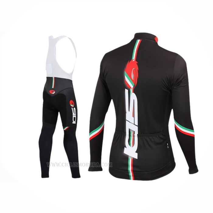 2014 Ropa Ciclismo Castelli SIDI Negro Rojo Mangas Largas y Culotte Lunga