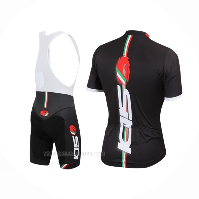 2014 Ropa Ciclismo Castelli SIDI Rojo Negro Mangas Corta y Culotte Corto