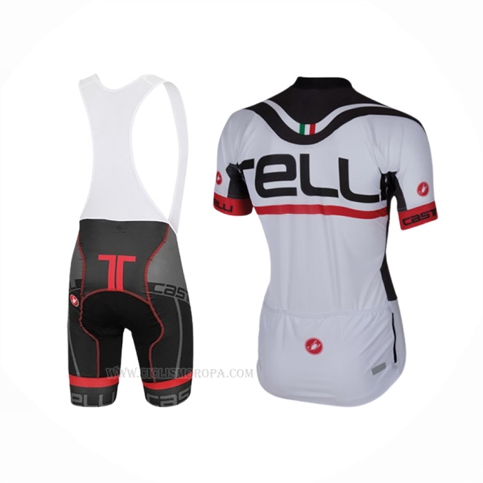 2016 Ropa Ciclismo Castelli Blanco Mangas Corta y Culotte Corto
