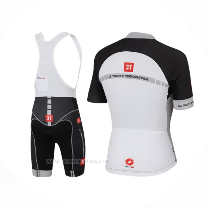 2016 Ropa Ciclismo Castelli Blanco Negro Mangas Corta y Culotte Corto