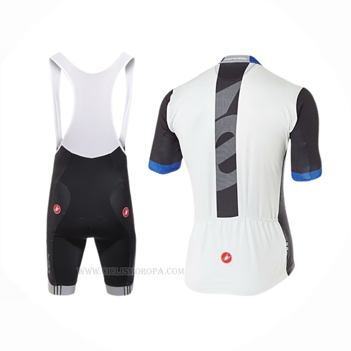2016 Ropa Ciclismo Castelli Cervelo Blanco Azul Mangas Corta y Culotte Corto