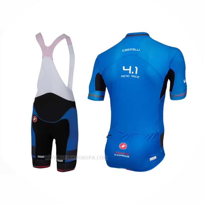 2016 Ropa Ciclismo Castelli Negro Azur Mangas Corta y Culotte Corto