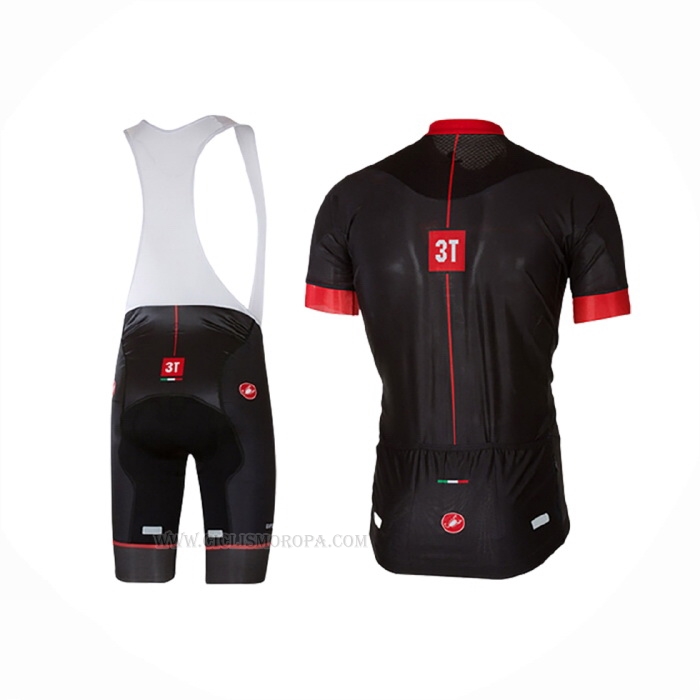 2017 Ropa Ciclismo Castelli Brillante Negro Rojo Mangas Corta y Culotte Corto