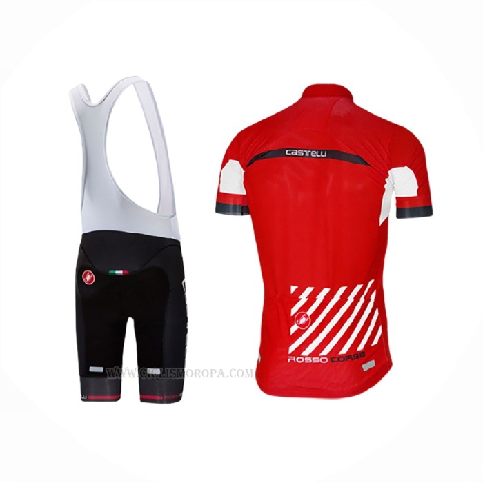 2017 Ropa Ciclismo Castelli Free Ar Rojo Mangas Corta y Culotte Corto
