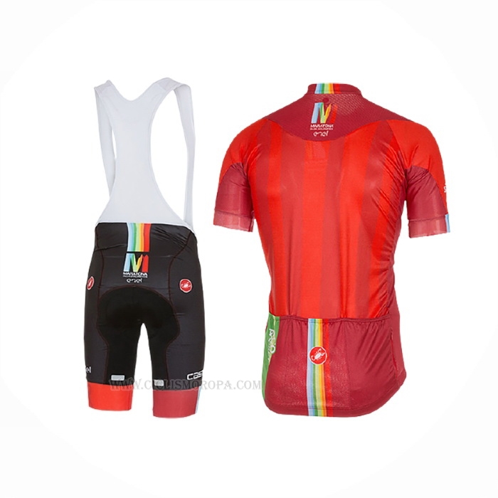 2017 Ropa Ciclismo Castelli Maratona Rojo Mangas Corta y Culotte Corto