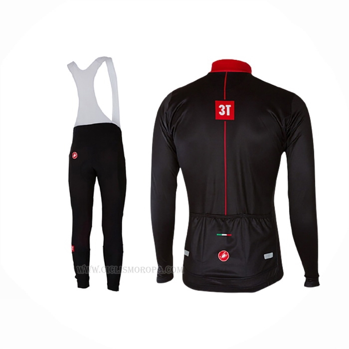 2017 Ropa Ciclismo Castelli Profundo Negro Mangas Largas y Culotte Lunga