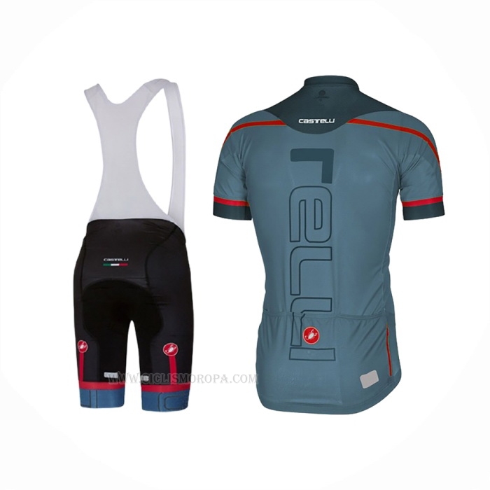 2018 Ropa Ciclismo Castelli Militare Verde Mangas Corta y Culotte Corto