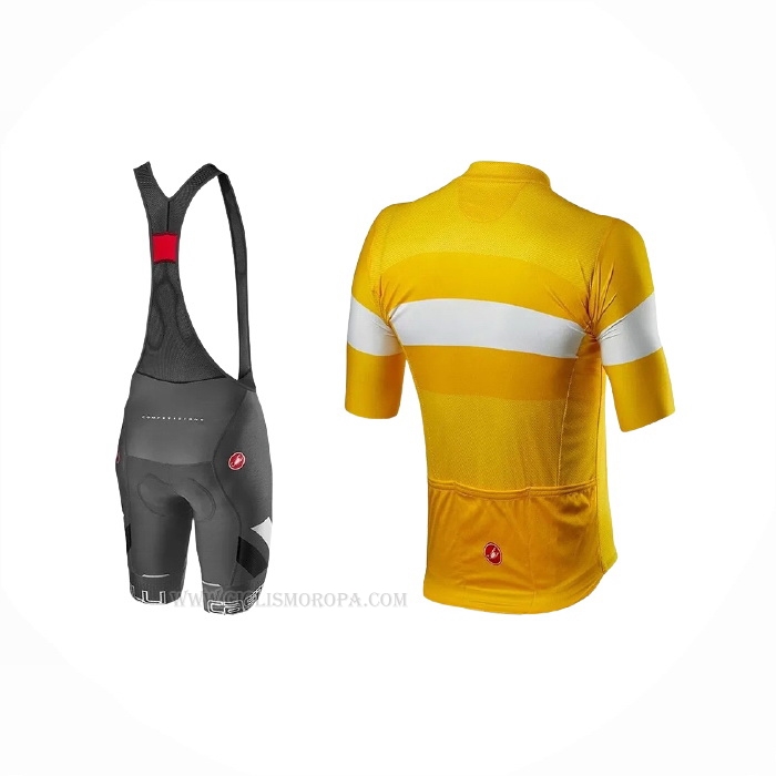 2021 Ropa Ciclismo Castelli Amarillo Mangas Corta y Culotte Corto