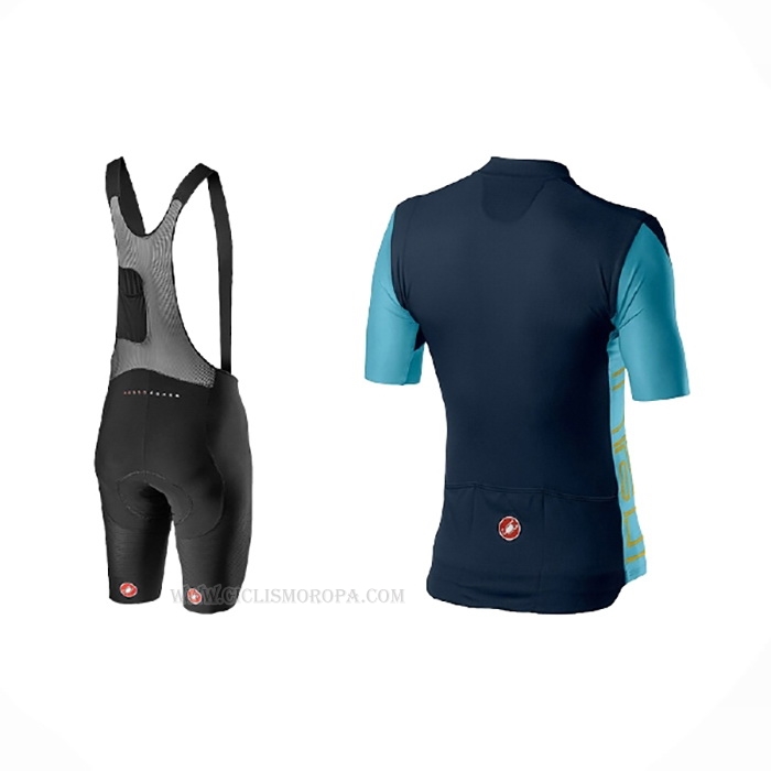 2021 Ropa Ciclismo Castelli Apagado Azul Mangas Corta y Culotte Corto
