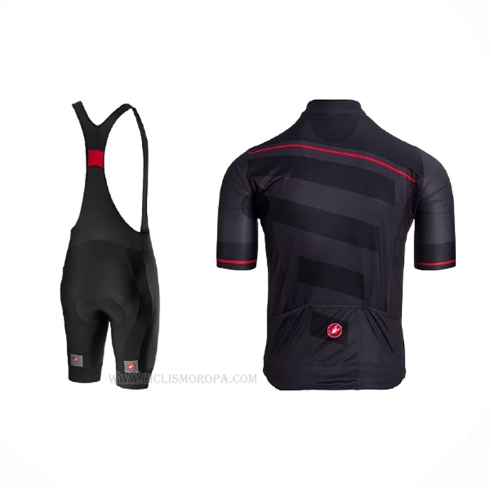 2021 Ropa Ciclismo Castelli Apagado Negro Mangas Corta y Culotte Corto