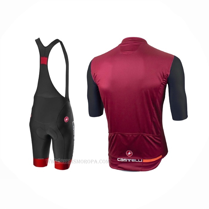 2021 Ropa Ciclismo Castelli Apagado Rojo Mangas Corta y Culotte Corto