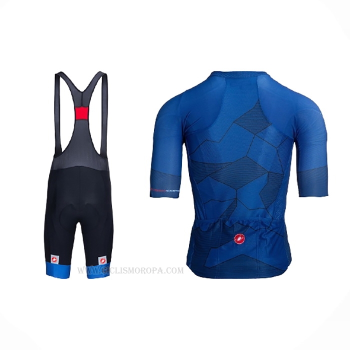 2021 Ropa Ciclismo Castelli Azul Mangas Corta y Culotte Corto