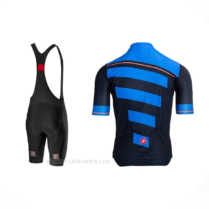 2021 Ropa Ciclismo Castelli Azul Negro Mangas Corta y Culotte Corto