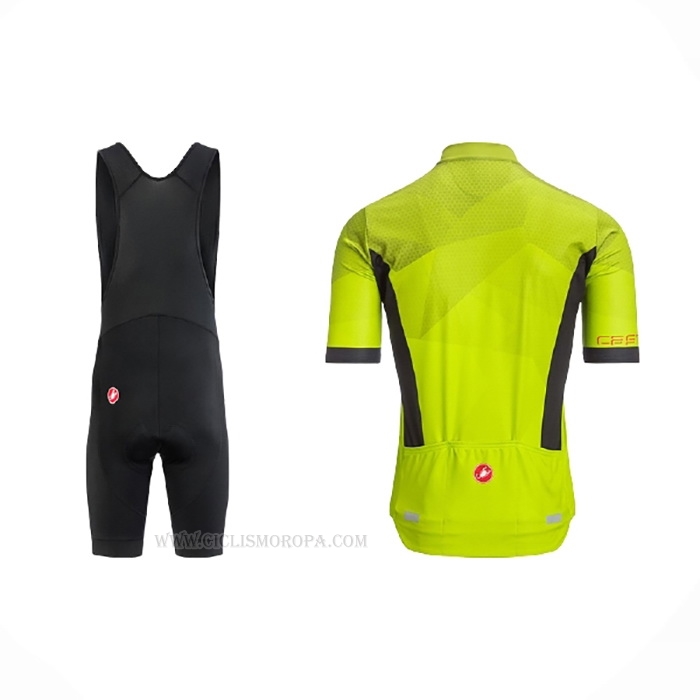 2021 Ropa Ciclismo Castelli Brillante Amarillo Mangas Corta y Culotte Corto