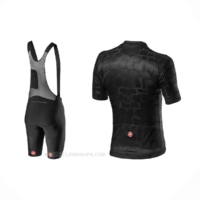 2021 Ropa Ciclismo Castelli Brillante Negro Mangas Corta y Culotte Corto