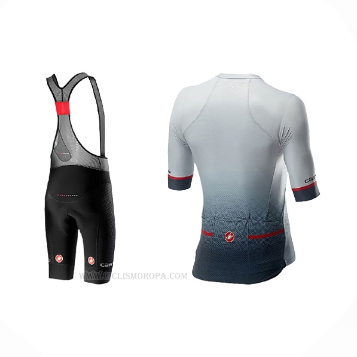 2021 Ropa Ciclismo Castelli Negro Gris Blanco Mangas Corta y Culotte Corto