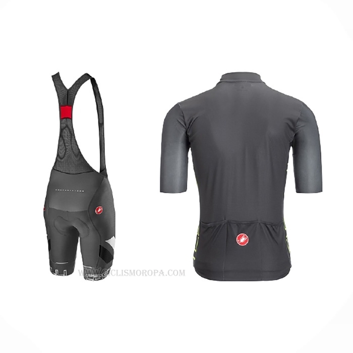 2021 Ropa Ciclismo Castelli Negro Mangas Corta y Culotte Corto