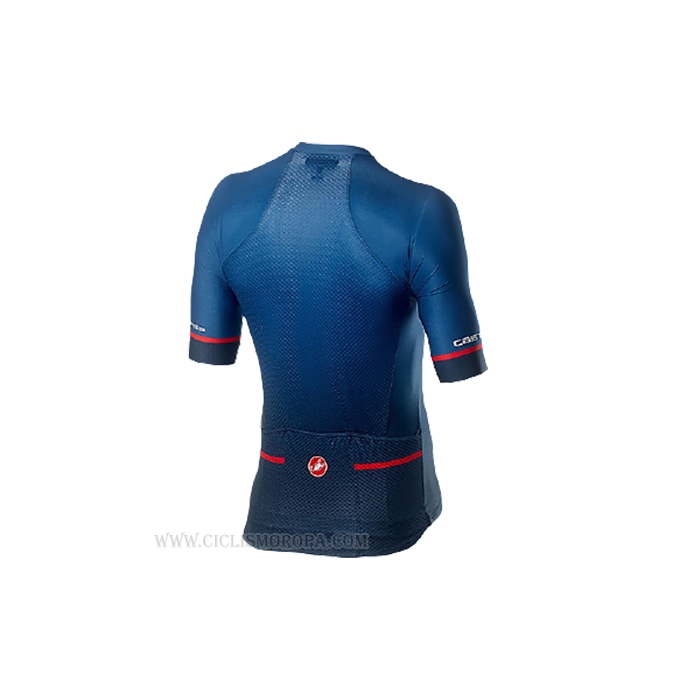 2021 Ropa Ciclismo Castelli Profundo Negro Azul Mangas Corta y Culotte Corto