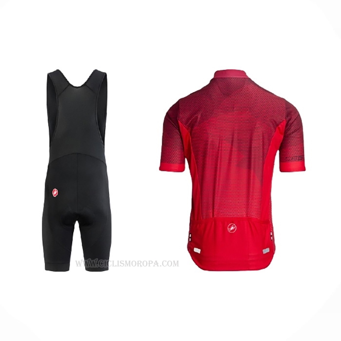 2021 Ropa Ciclismo Castelli Profundo Rojo Mangas Corta y Culotte Corto