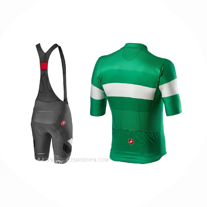2021 Ropa Ciclismo Castelli Verde Mangas Corta y Culotte Corto