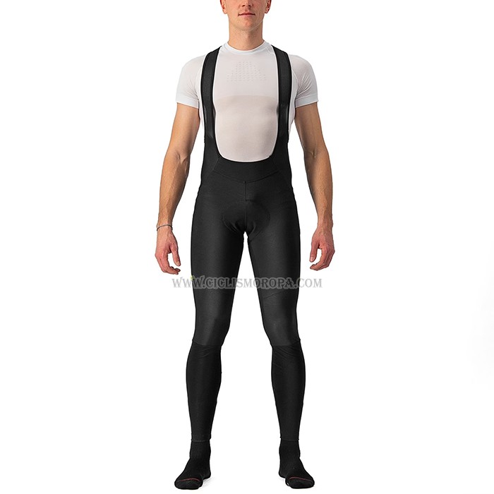 2023 Ropa Ciclismo Castelli Blanco Mangas Largas y Culotte Largo