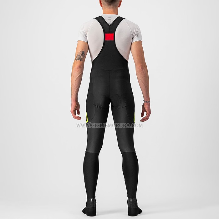2023 Ropa Ciclismo Castelli Blanco Mangas Largas y Culotte Largo