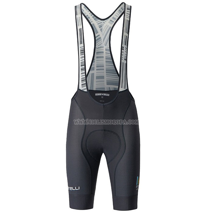 2023 Ropa Ciclismo Castelli Maratona Dles Dolomites-Enel Negro Mangas Cortas y Culotte Corto