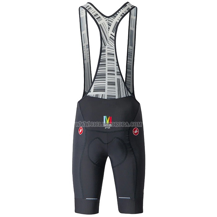 2023 Ropa Ciclismo Castelli Maratona Dles Dolomites-Enel Negro Mangas Cortas y Culotte Corto
