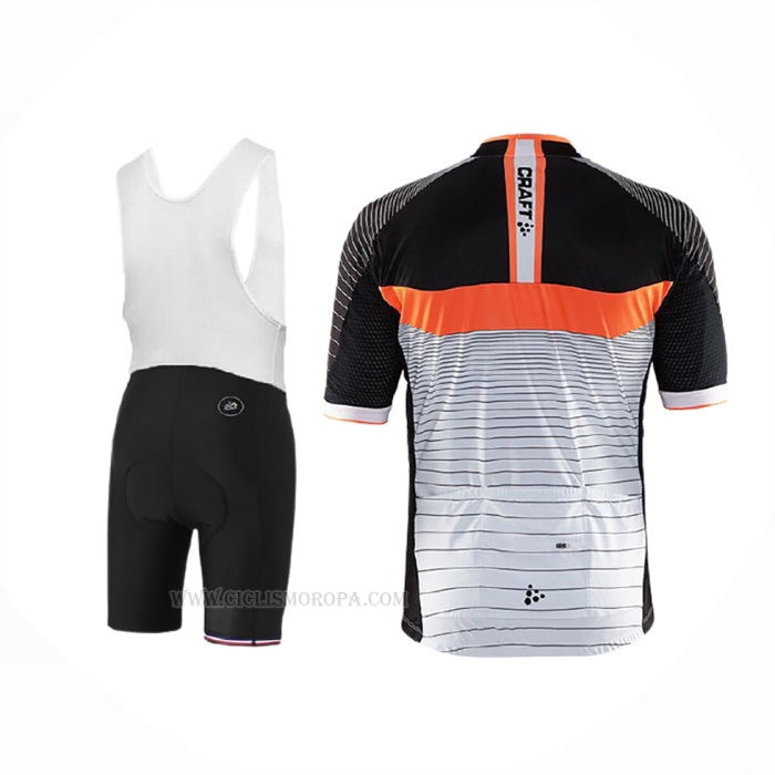 2017 Ropa Ciclismo Craft Gris Negro Mangas Corta y Culotte Corto