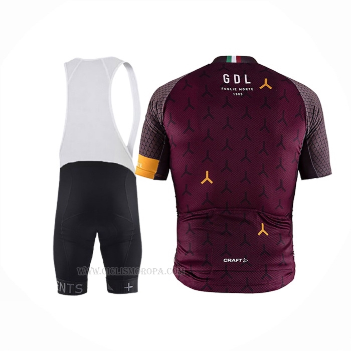 2018 Ropa Ciclismo Craft Monument Apagado Rojo Mangas Corta y Culotte Corto