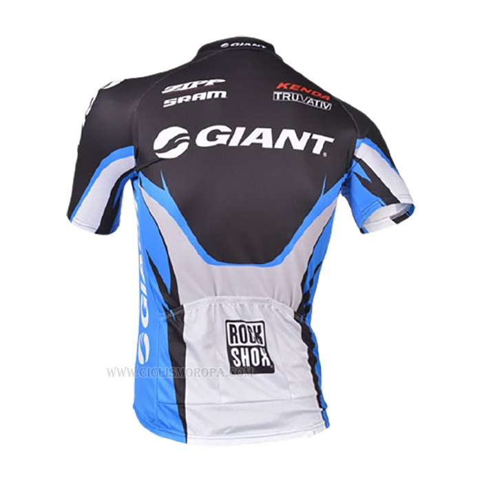2013 Ropa Ciclismo Giant Azul Negro Mangas Corta y Culotte Corto
