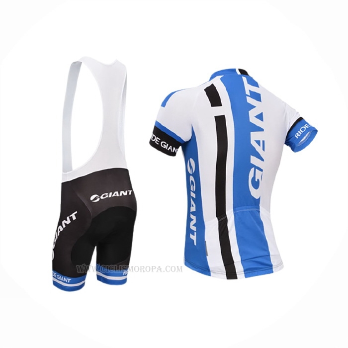 2013 Ropa Ciclismo Giant Blanco Azur Mangas Corta y Culotte Corto
