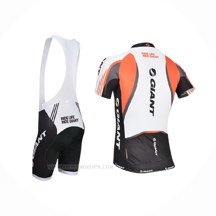 2014 Ropa Ciclismo Giant Blanco Negro Mangas Corta y Culotte Corto