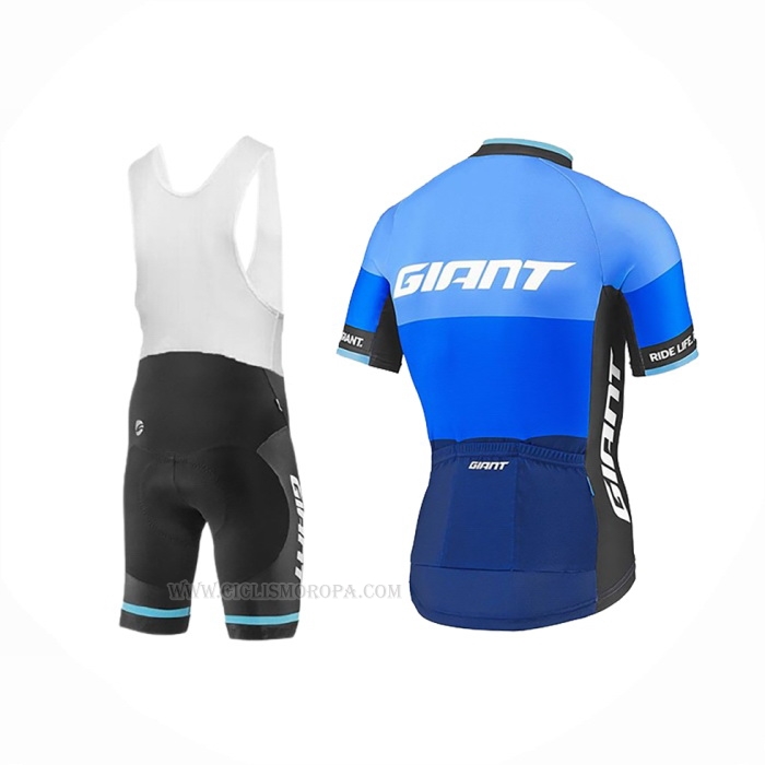 2018 Ropa Ciclismo Giant Elevate Azul Mangas Corta y Culotte Corto