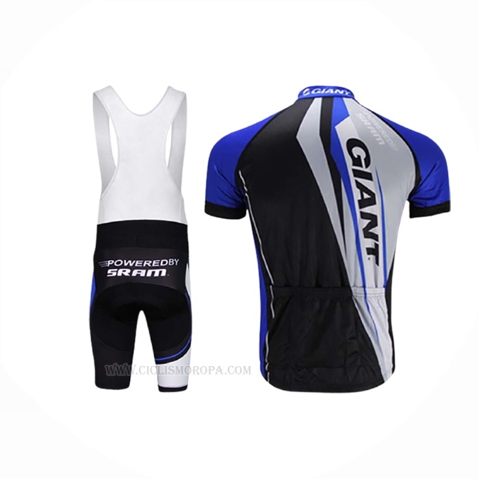 2021 Ropa Ciclismo Giant Negro Azul Mangas Corta y Culotte Corto