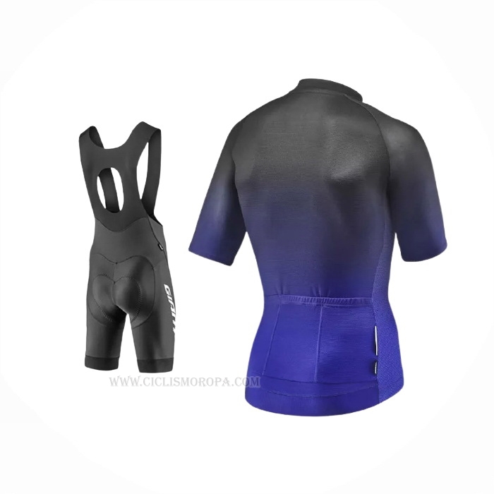 2021 Ropa Ciclismo Giant Negro Violeta Mangas Corta y Culotte Corto