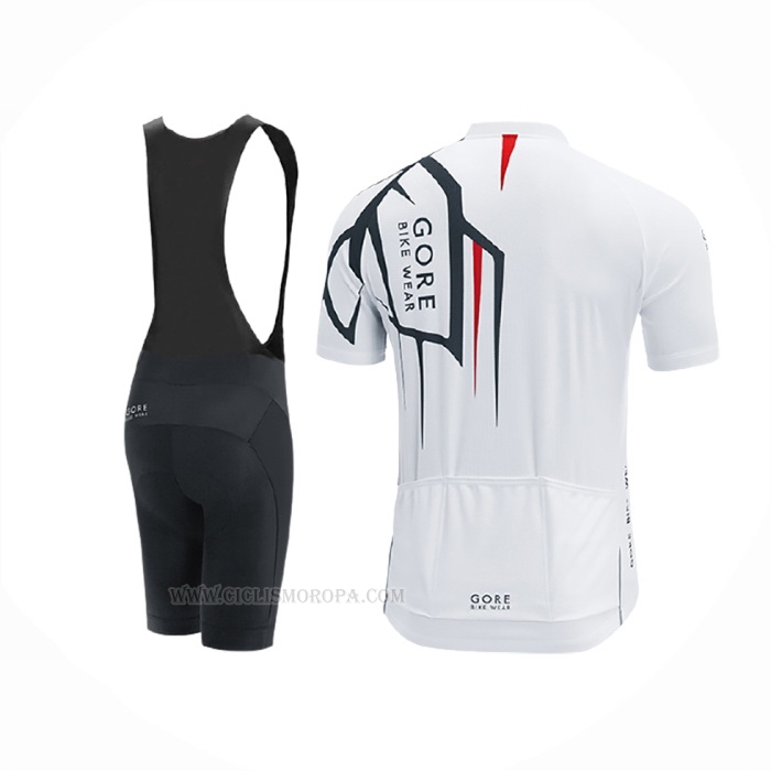 2017 Ropa Ciclismo Gore Bike Wear Power Adrenaline Blanco Mangas Corta y Culotte Corto